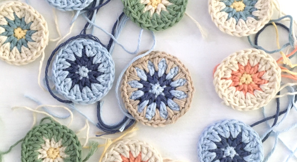 Crocheted circles