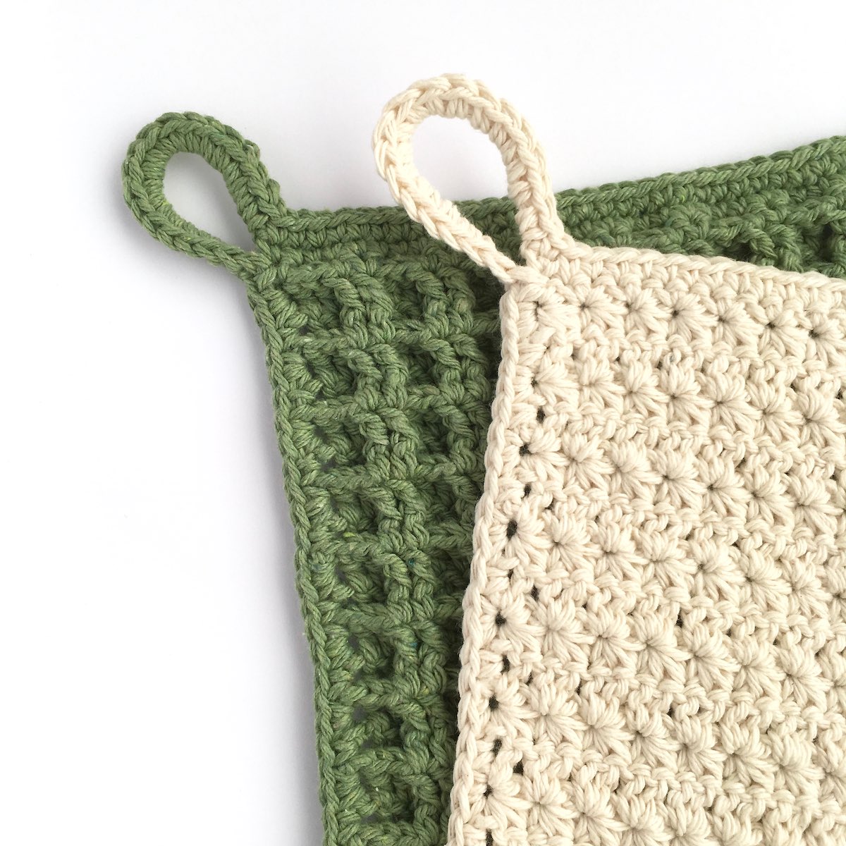 Waffle Stitch Dishcloth Crochet Pattern and Kit Little Conkers