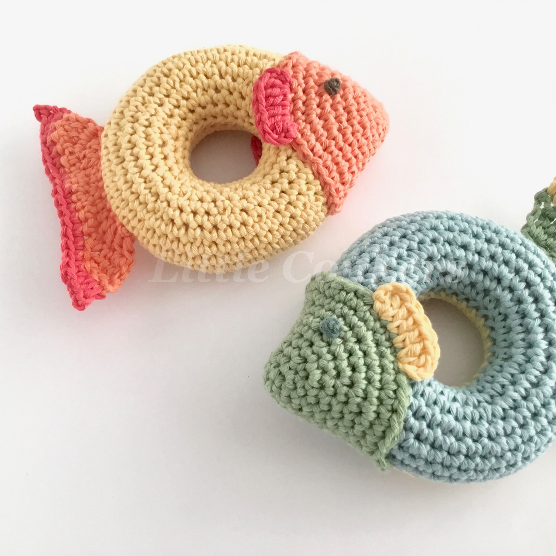 Grippy Ring Fish Toy Crochet Pattern