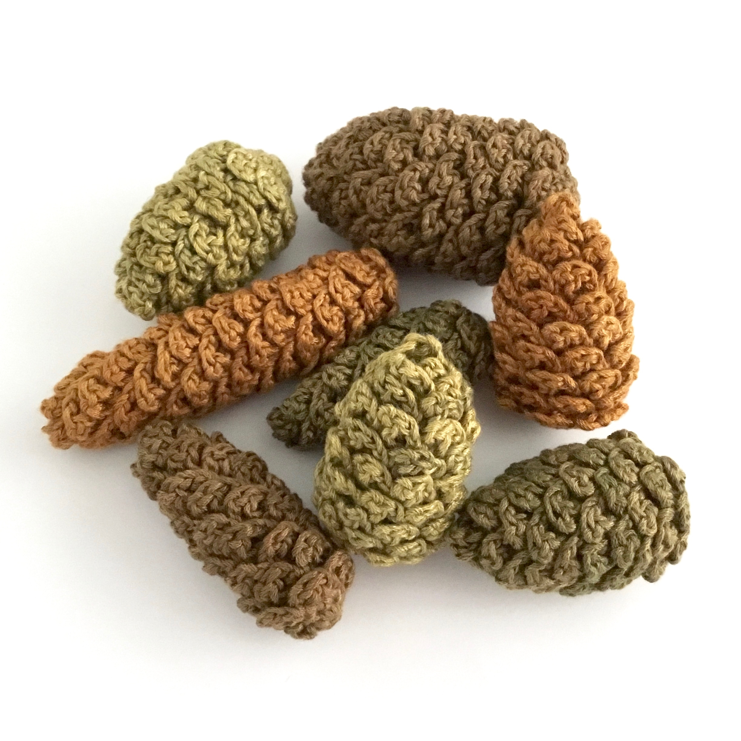 Crocheted Pine Cones