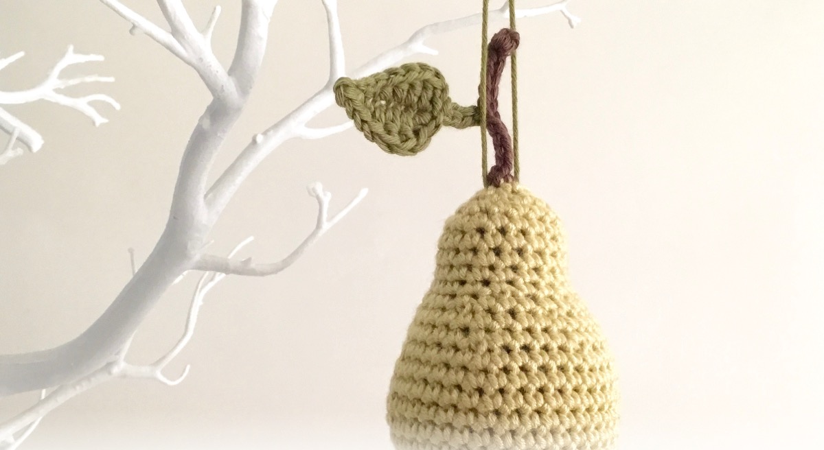 Crochet Pear Ornaments