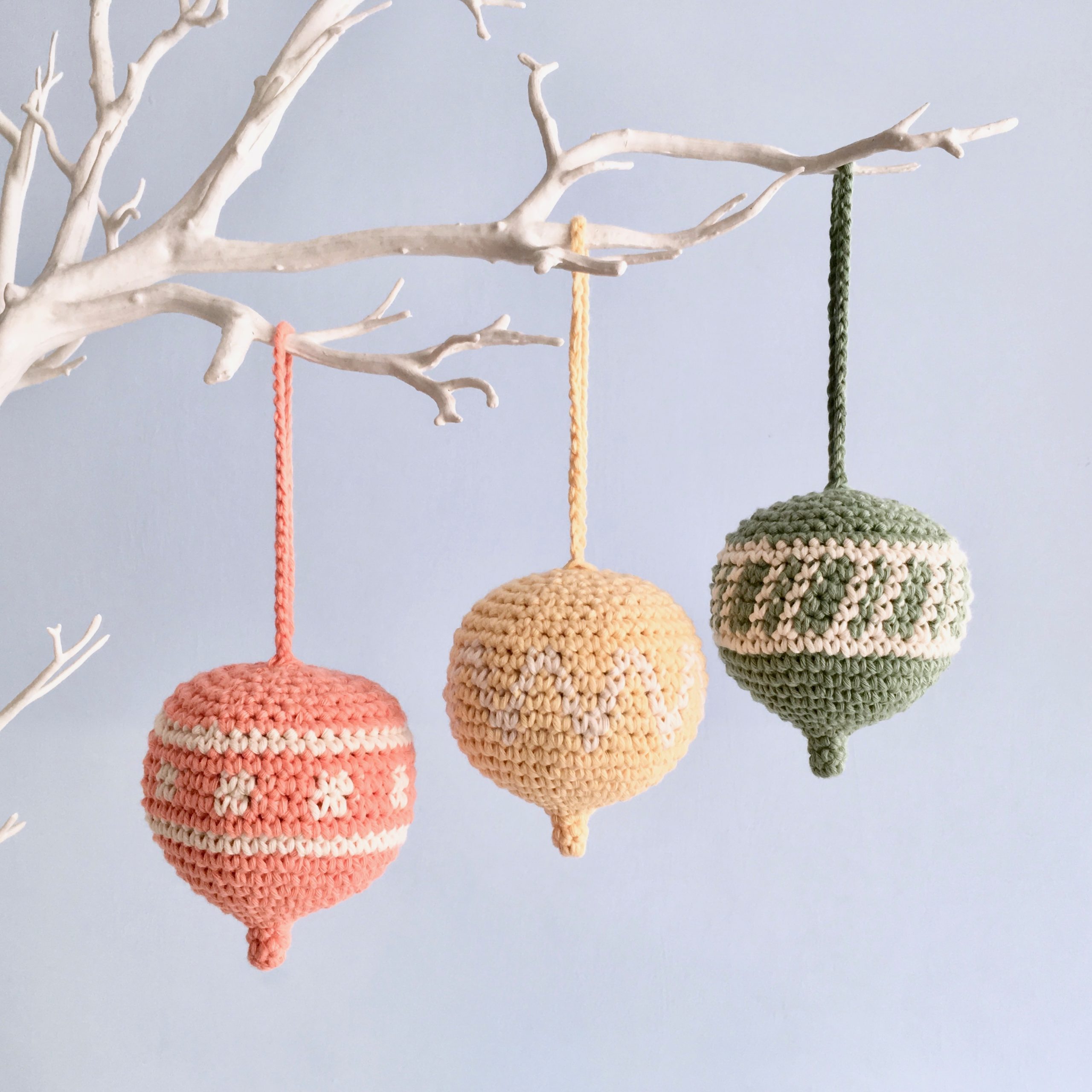 Spring Twig Tree Ornament Crochet Pattern
