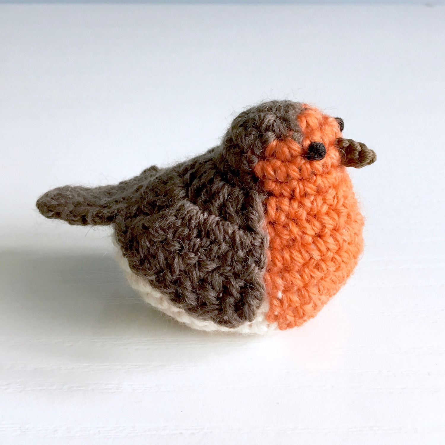 Crocheted Robin from Little Conkers Pattern