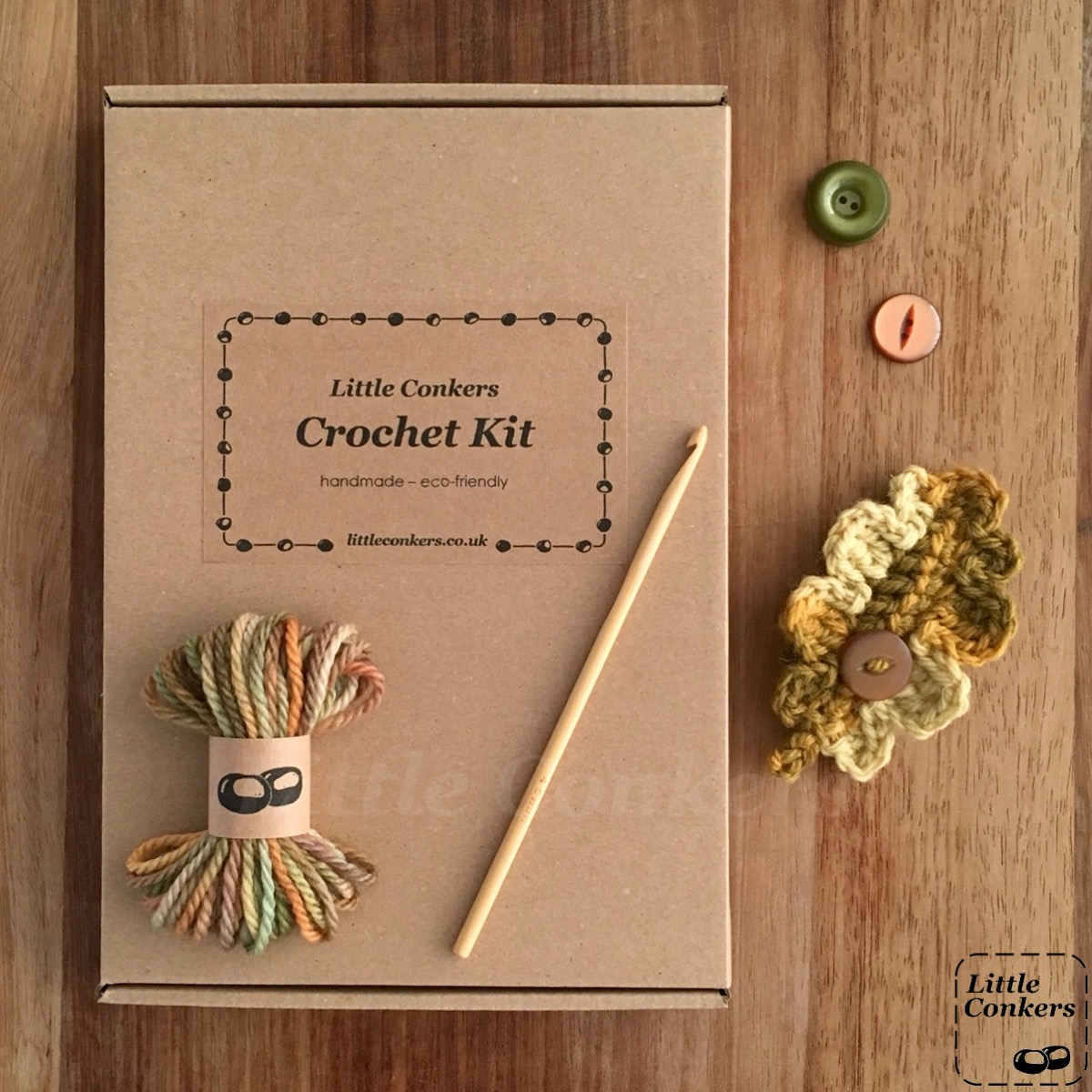 Crochet Starter Kit - everything a beginner needs - Little Conkers