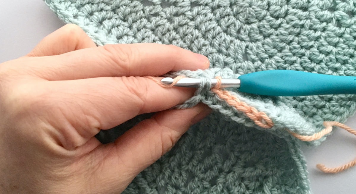Joining Crochet Squares with Slip Stitch Method